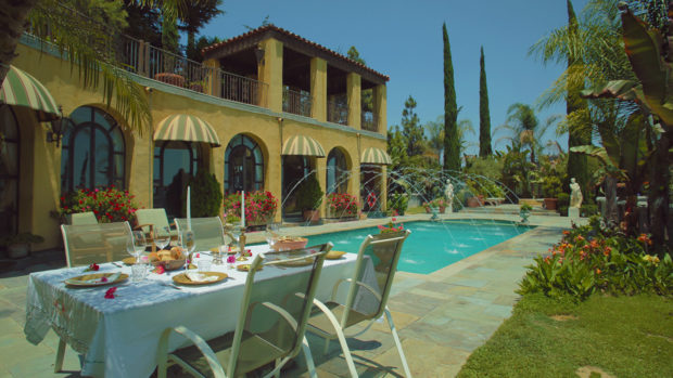 The Villa Sophia Los Angeles outdoor dining